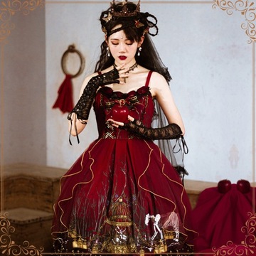 Elegancka sukienka Lolita w stylu retro L