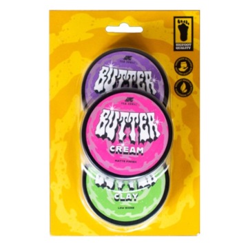 Zestaw pomad Pan Drwal Butter Pomade Butter Clay Butter Cream 3x60ml