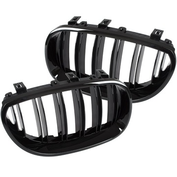 Nerki GRILL CZARNE połysk E60 E61 03-10 M PAKIET