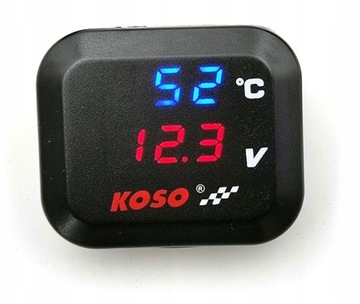 Датчик температуры + напряжение + USB KOSO + датчик 1/8 NPT