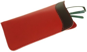 POLSKIE SKÓRZANE ETUI NA OKULARY SKÓRA 100% KOLORY