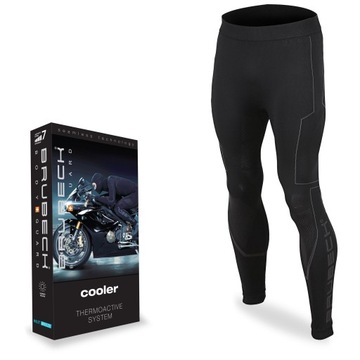 BRUBECK COOLER Spodnie termoaktywne termo na motor chłodzące czarne r. XL