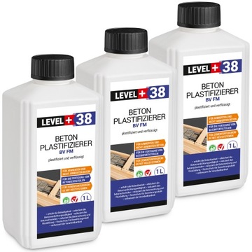 Plastyfikator do Betonu 3L Domieszka Level+38