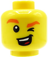 LEGO głowa / główka figurki - puszczanie oczka