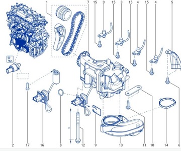 Привод масляного насоса TCE 0.9-1.2 Renault 150A03349R