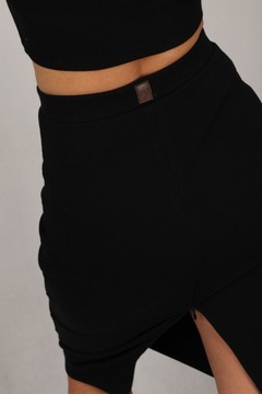 Повязка на голову M TOP BLACK из хлопка в рубчик