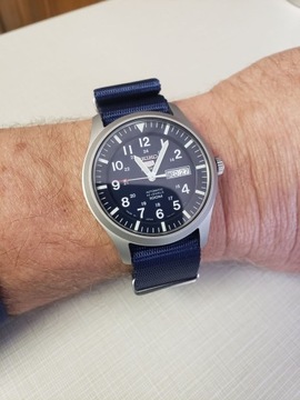 Pasek Nato AlphaShark Navy Blue 20mm kl.matowe