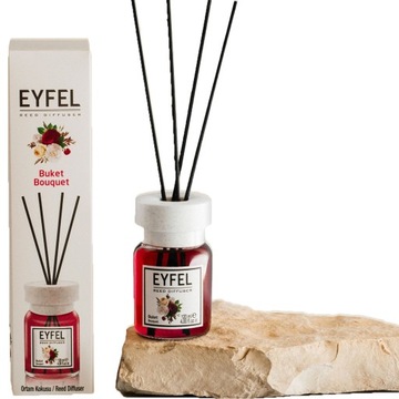 EYFEL ODŚWIEŻACZ POWIETRZA PATYCZKI ZAPACHOWE BUKIET KWIATÓW DYFUZOR 120ML