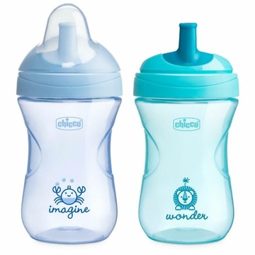 CHICCO kubek niekapek 12m+ ustnik w kształcie