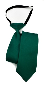 Темно-зеленый галстук для бутылок на единой резинке.
