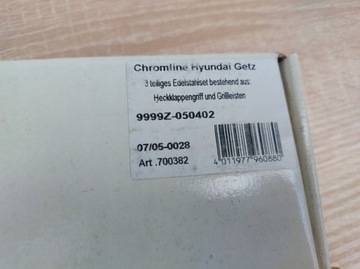 HYUNDAI GETZ CHROM NA KRYT ZADNÍ LIŠTA VRSTVA