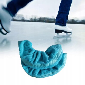 Pokrowce na łyżwy Outdoor Skating, niebieski, LL
