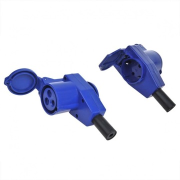 WTYCZKA ADAPTER CEE ZŁĄCZE KĄTOWE Z GNIAZDEM