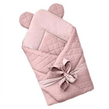 Niemowlęcy Rożek PIKOWANY Becik USZTYWNIANY