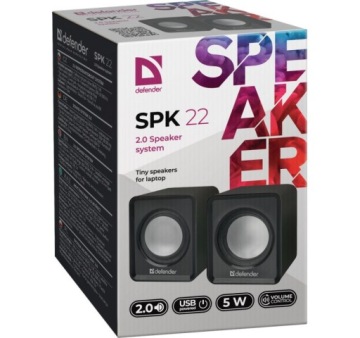 ДИНАМИКИ DEFENDER SPK-22 5W 2.0 USB 65503