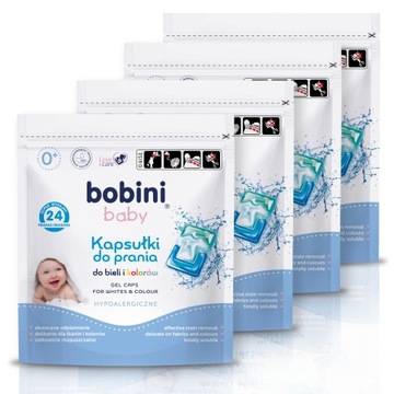 Bobini Baby Kapsułki do Prania Uniwersalne 4x24