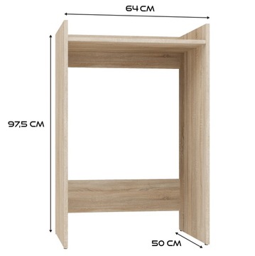 ШКАФ ДЛЯ СТИРАЛЬНОЙ МАШИНЫ POLA NP В ВАННОЙ - ДУБ СОНОМА