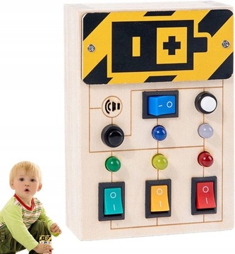 Przełącznik LED Ruchliwa Tablica Montessori Toy
