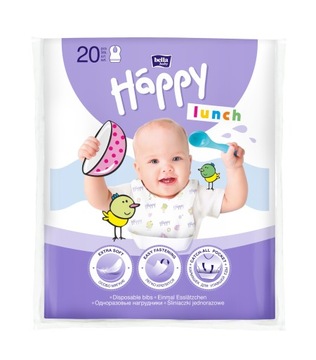 Śliniaczki Happy Lunch jednorazowe 20szt.
