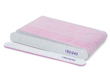 100 ПРЯМЫХ пилочек для ногтей Zebra 180/240