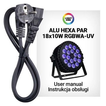 LIGHT4ME ALU HEXA PAR 18x10W RGBWA-UV Светодиодный прожектор для сцены, мощный