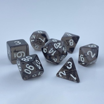 56шт акриловые многогранные кубики D6 D4 D8 D10 D12 D20
