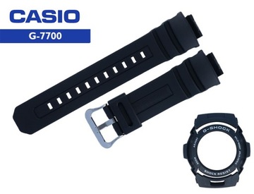 PASEK CASIO + BEZEL G-7700 czarny ORYGINAŁ