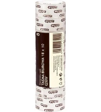 TAŚMA KLEJĄCA BIUROWA szkolna 18mm x 10m 8 SZTUK