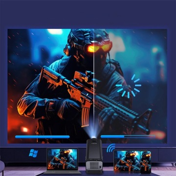 ПОРТАТИВНЫЙ ПРОЕКТОР HY320 FULL HD LED 4K WiFi ANDROID