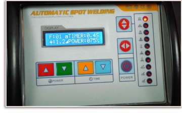 Сварщик вмятин SPOTTER.Проволока из гофрированного листового металла.