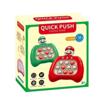 POP IT SUPER MARIO КОНСОЛЬНАЯ АНТИСТРЕССОВАЯ ЭЛЕКТРОННАЯ ИГРА 30 НАЖИМНЫХ УРОВНЕЙ