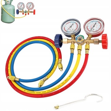 КОМПЛЕКТ КОНДИЦИОНЕРА ВОЗДУХА, МАНОМЕТР 3, КРЮК ДЛЯ ШЛАНГА, R12 R22