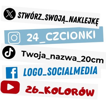 Naklejka 20 cm 
