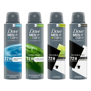 Dove Men Antyperspirant w aerozolu MIX 4x 150 ml