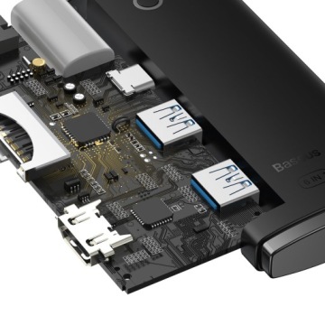 КАБЕЛЬ-АДАПТЕР BASEUS-HUB USB-C / 2x USB-C | СЧИТЫВАТЕЛЬ SD-карт |