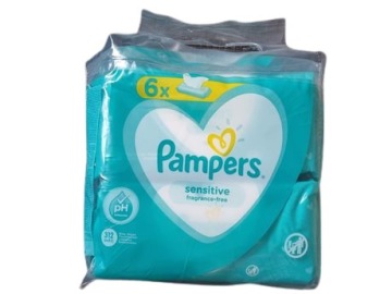 PAMPERS SENSITIVE WIPES ВЛАЖНЫЕ САЛФЕТКИ 6х52=312ШТ.