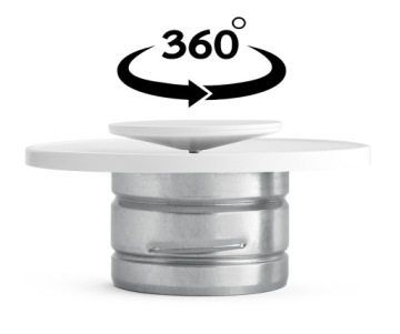 Белый анемостат 160 | модель; ASV | DARCO VENTLAB