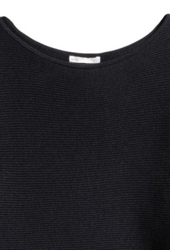 H&M HM Szeroki sweter o splocie w prążki 34 XS