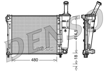 DENSO CHLADIČ MOTORU FIAT 500 1.2 FORD K