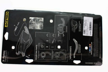 Поручни Acerbis X — заводские, с алюминиевым сердечником, бело-черные поручни.