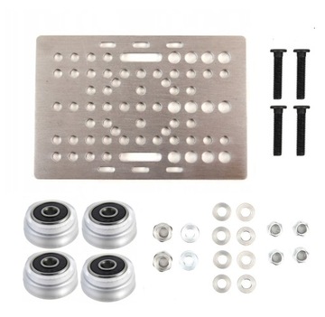 WÓZEK VSLOT UNIVERSAL 20-80 SREBRNY 127x88x30 WZMOCNIONE ROLKI-ZŁOŻONY 1szt