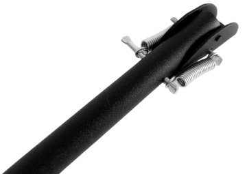 ПРОЧНАЯ ГАРАЖНАЯ ОПОРА ДЛЯ ВОРОТ, ДВЕРЕЙ, 22 см, НОЖКА ЗАМКА, ЧЕРНАЯ