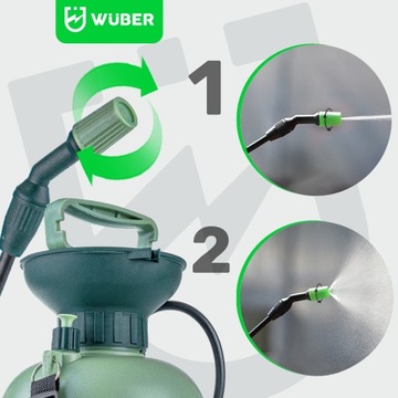 РУЧНОЙ РАСПЫЛИТЕЛЬ БОЛЬШОГО ОБЪЕМА 5 Л, РЕГУЛИРОВКА ФОРСУНКИ, 98 СМ