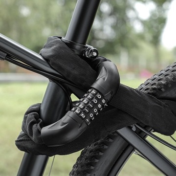 ВЕЛОСИПЕДНЫЙ ЗАМОК ДЛЯ ВЕЛОСИПЕДА ВЕЛОСИПЕДНЫЙ ЗАМОК С КОДОВОЙ ЦЕПЬЮ 90см