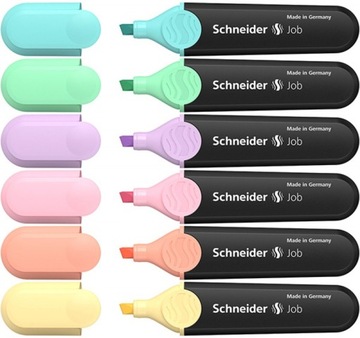 Zakreślacz Schneider Job pastel etui 6x pastelowe