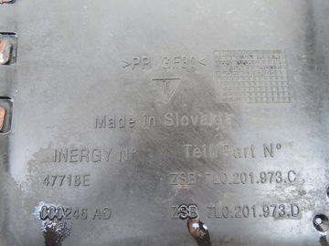 KRYT NÁDRŽE PALIVA PODVOZKU PORSCHE CAYENNE 7L0201973D