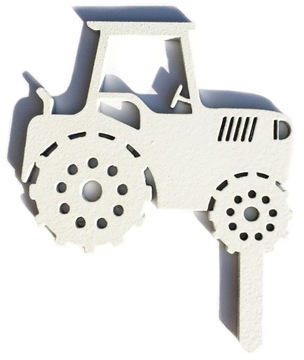 TOPPER PIK TRAKTOR LAS W SZKLE KOMPOZYCJA 8CM 1SZT
