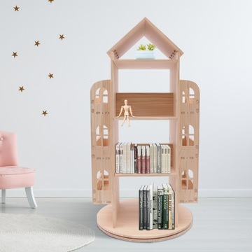 ПОЛКА КНИЖНЫЙ ШКАФ, ПОВОРОТНЫЙ ДЕТСКИЙ КНИЖНЫЙ ШКАФ