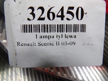 RENAULT GRAND SCENIC II SVĚTLO ZADNÍ LEVÝ 8200493374G