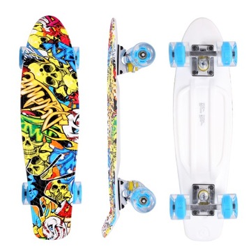 Deskorolka typu fiszka Pennyboard LED koła